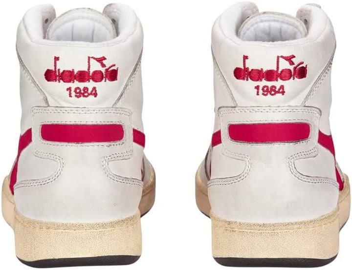 Diadora Heritage MI Basket Used Echtleder-Schuhe Coole Herren High Top Sneaker Turnschuhe Friezeitsc