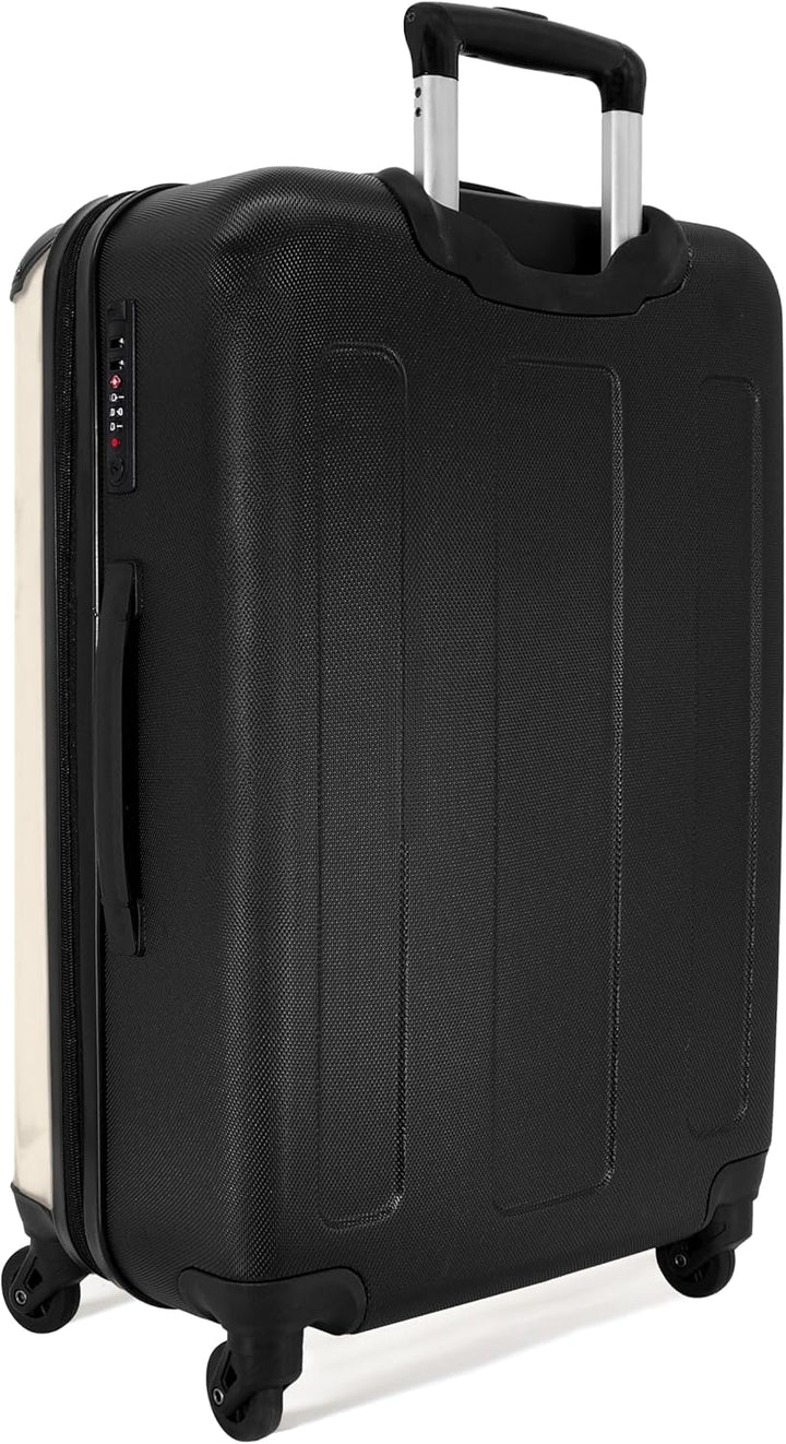 NoBoringSuitcases.com® Koffer Kinder Gross 67x43x25 cm Reisekoffer Kinderkoffer 4 Rollen Leicht Kind