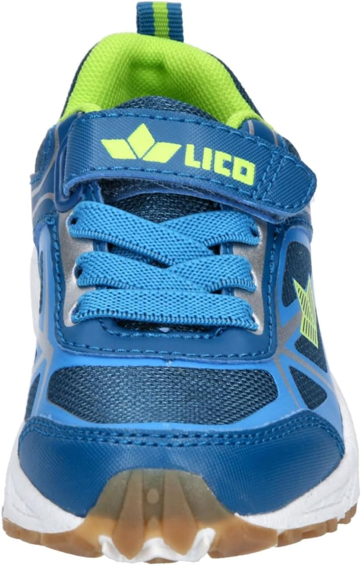 Lico Unisex Kinder Salford Vs Sneaker 27 EU Petrol Blau Lemon, 27 EU Petrol Blau Lemon