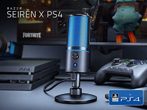 Razer Seiren X für Playstation - USB Kondensator-Mikrofon für Streaming auf der PS4 und PS5 (Kompakt