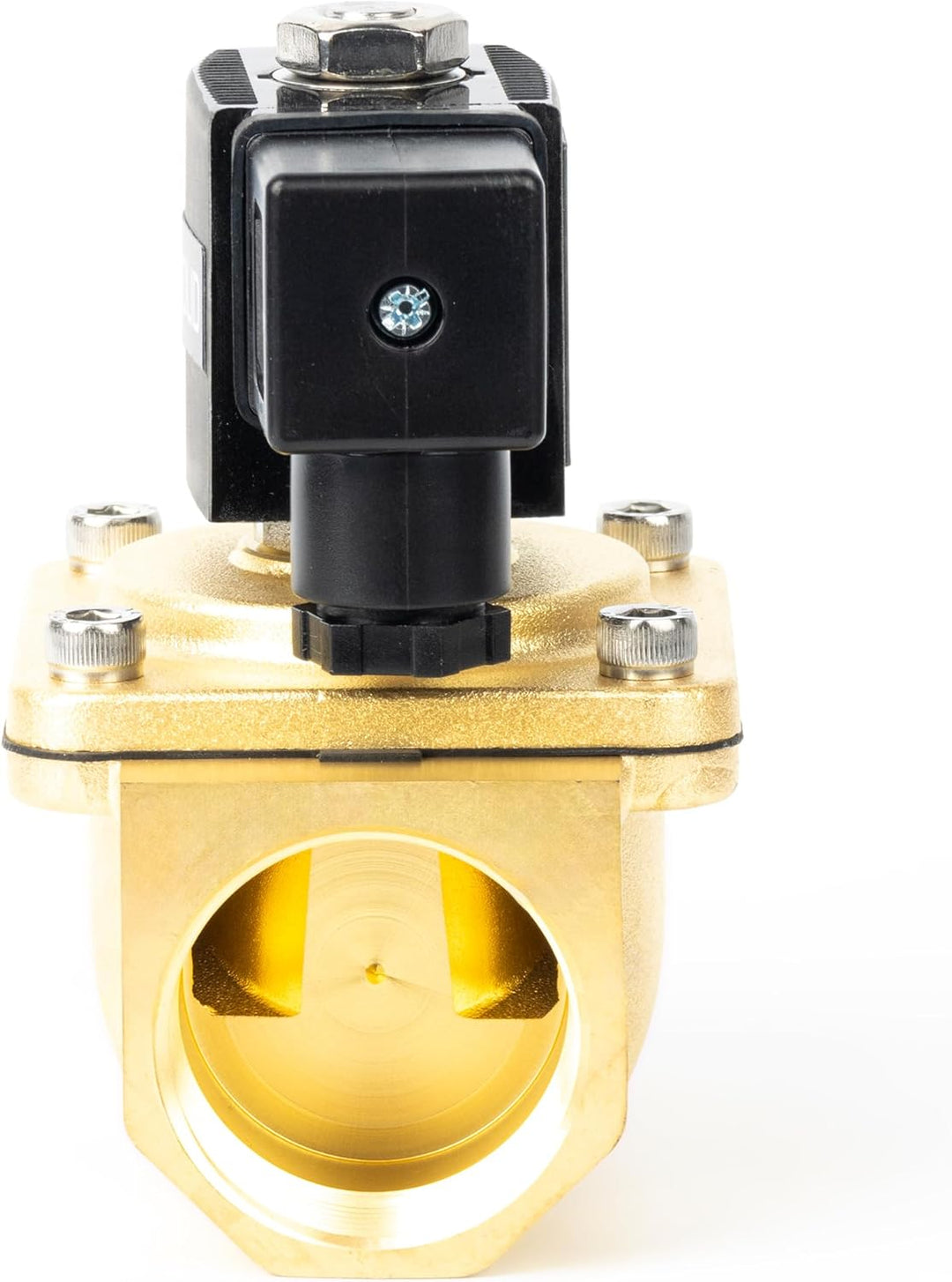 U.S. Solid 1-1/4" Magnetventil - Messing DC 12V mit Viton-Dichtung, stromlos geschlossen, Anschlussd