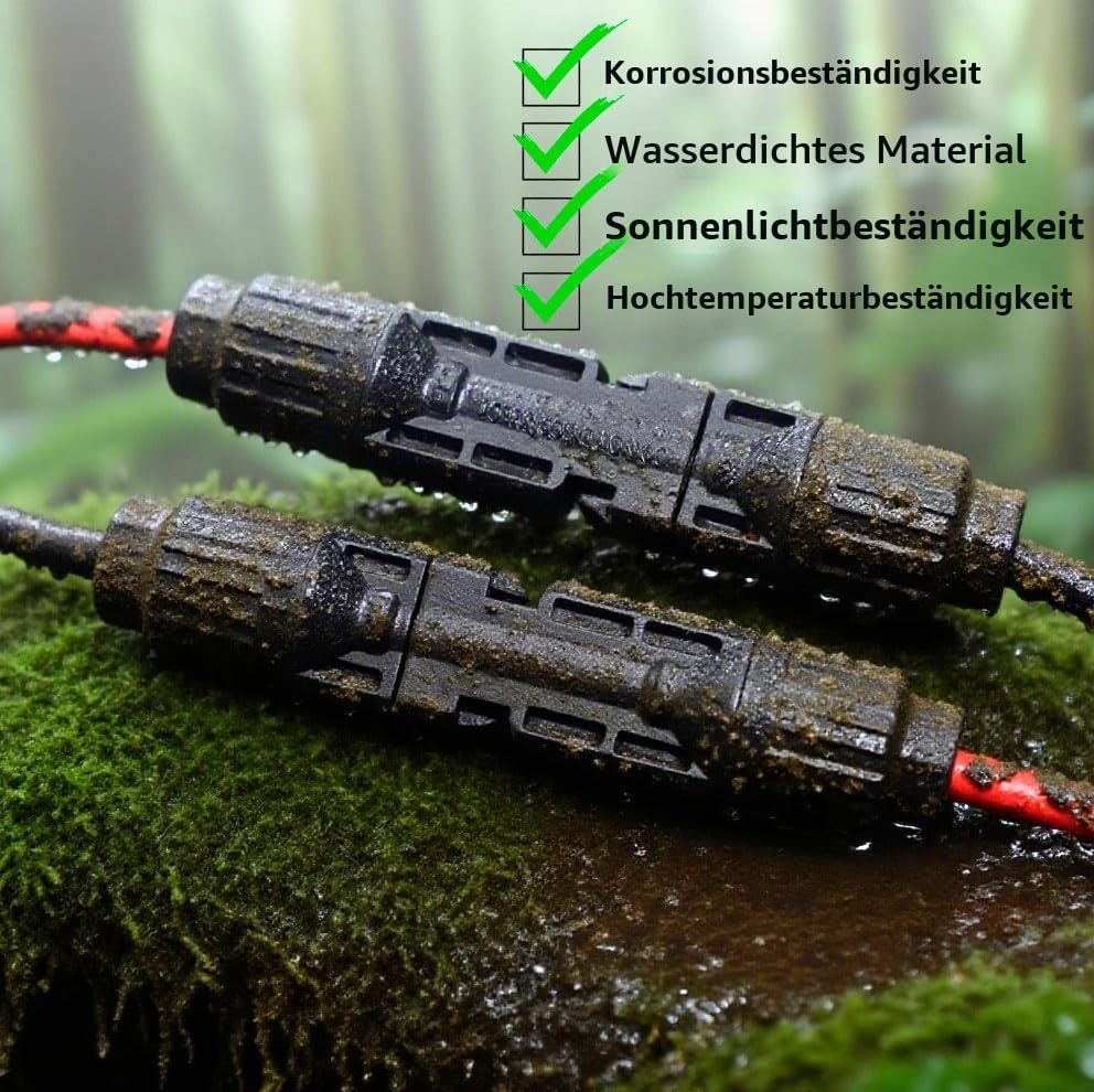 Solar auf XT60 Ladekabel 3,5m 12FT 12AWG Solarkabel 4mm2 Wasserdich Kompatibel mit Ecoflow Delta Pro