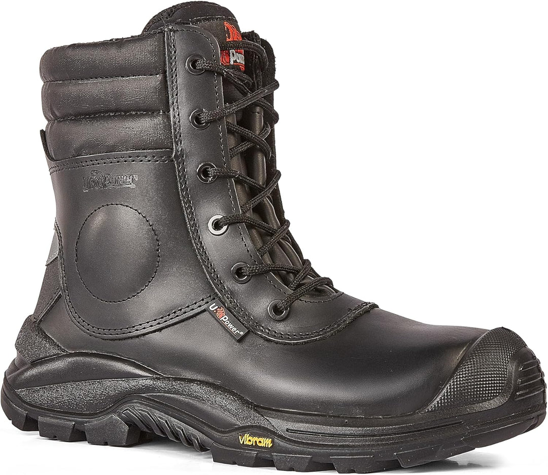 U-Power UM70354 Linea Concept-M Modell Mleopard UK Sicherheitsschuhe, S3 HRO SRC CI, Schwarz, 44 Grö