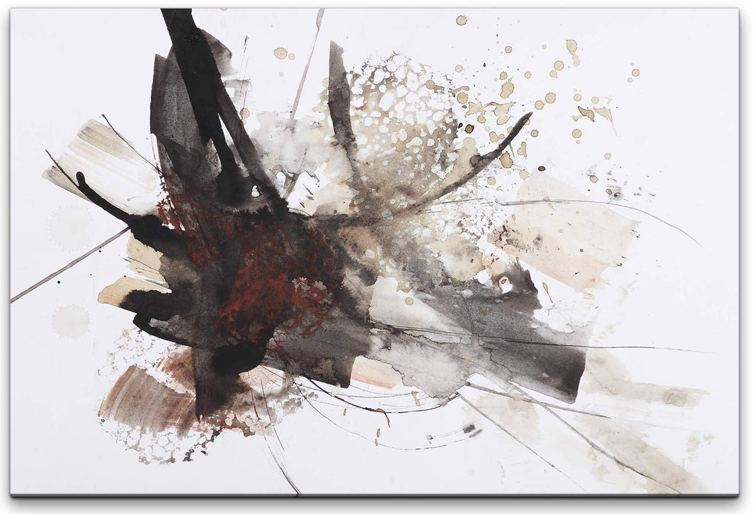 Paul Sinus Art Abstrakte Kunst Wandbild in verschiedenen Grössen Wähle Deine Grösse 80x120cm 80 x 12