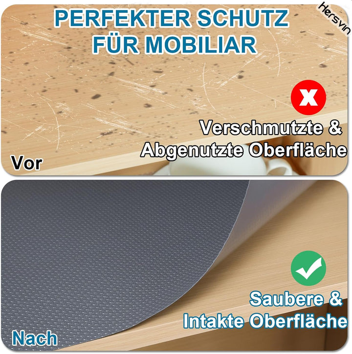 Hersvin Schubladenmatte (Übergrösse) 70cmx500cm Schrankpapier Schubladeneinlage Eva Wasserfest Nicht