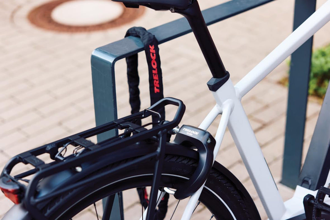 TRELOCK ZR 355 Einsteckkette mit Satteltasche – Länge 100 cm – Für TRELOCK Rahmenschlösser