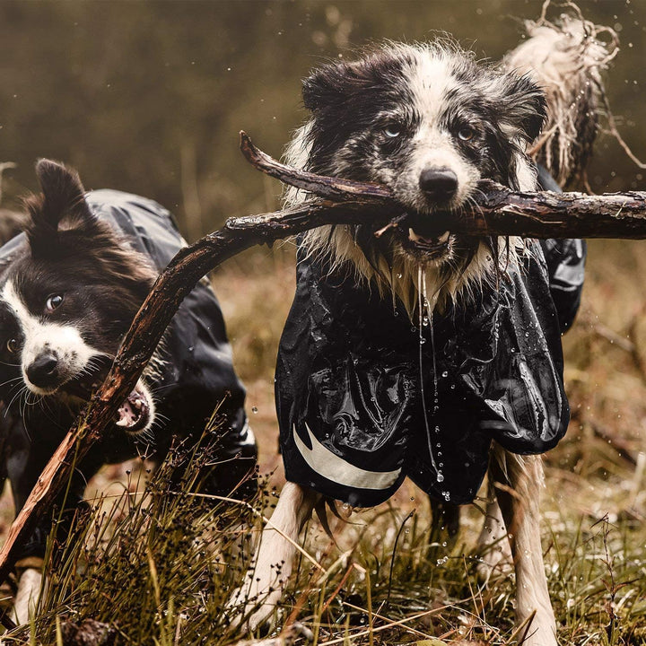 Hurtta Torrent Hunde-Regenmantel, Raven, 81,3 cm