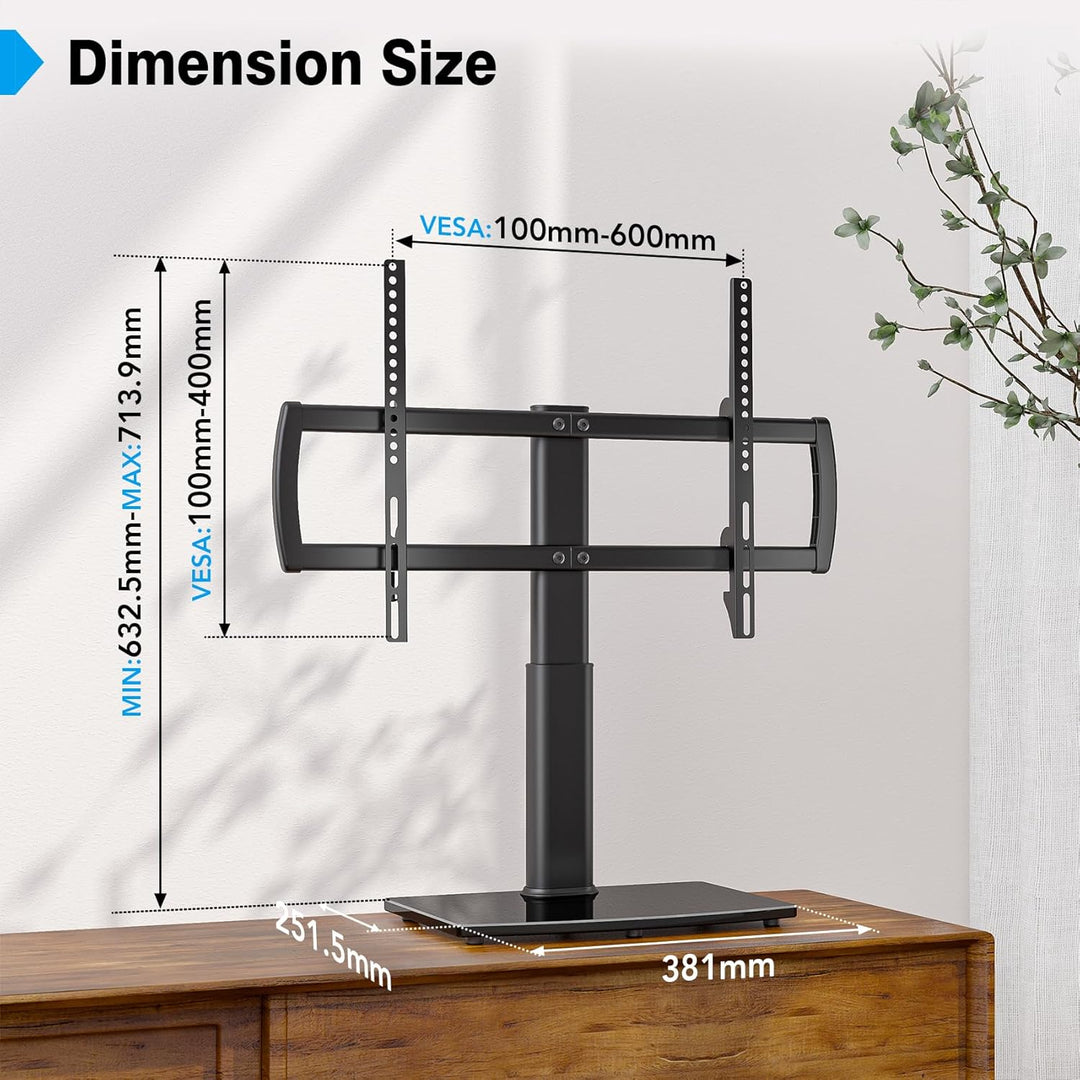 TV Standfuss Universal Höhenverstellbar Ständer für 32-70 Zoll TV Halterung Fernsehständer LCD Flach