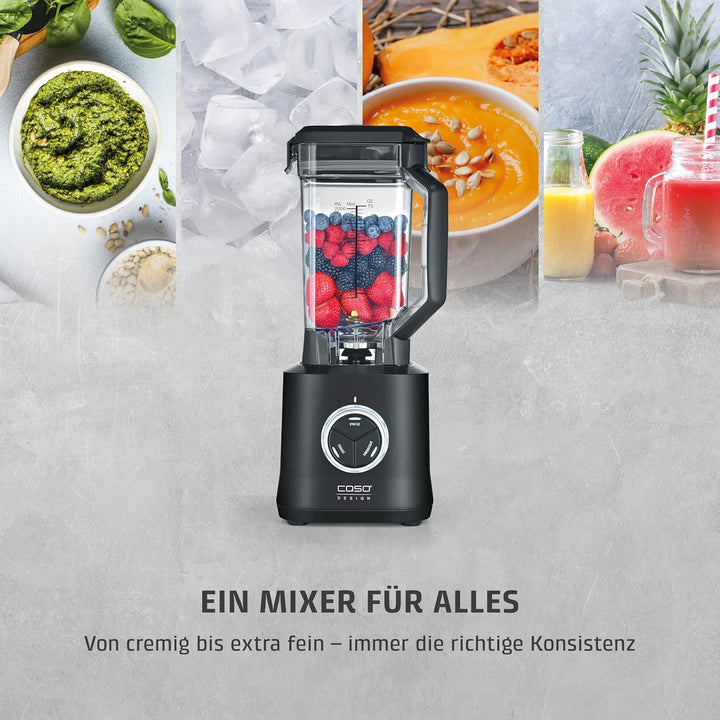 CASO PowerBlender B 2000 - Profi Standmixer, Testurteil: Sehr Gut, 30.000 U/min, bruchsicherer Trita