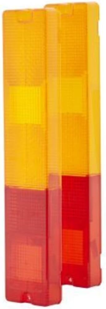 HELLA - Heckleuchte - Glühlampe - 12V - Anbau/geschraubt/Einbau - Lichtscheibenfarbe: rot/gelb - Ste
