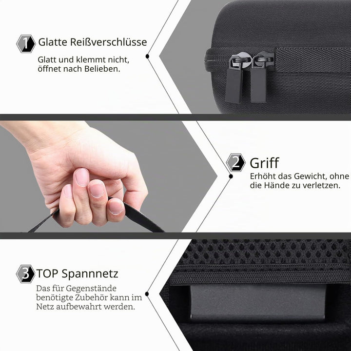 co2CREA Hart Tasche Schutzhülle für Bose SoundLink Revolve/Revolve (Serie II) tragbarer Bluetooth-La