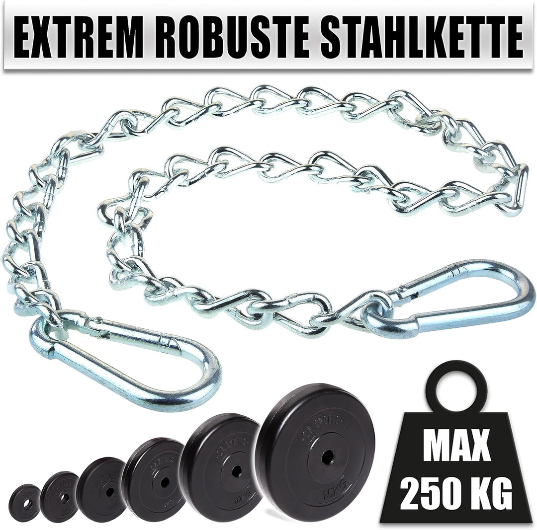C.P.Sports Dip-Gürtel Standard | Dipgürtel – Dip Belt bis 250kg für Klimmzüge, Squats, Fitness, Kraf