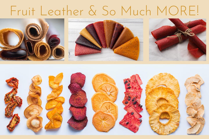 Bright Kitchen 4 Fruchtleder Silikon Dehydrator Blätter mit Kanten - ungiftig für Nesco runde Dehydr