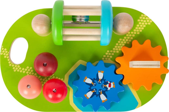 small foot Motorikboard "Freizeitpark" aus Holz, farbenfroh gestaltet, inkl. Zahnrädern u. v. m., ab