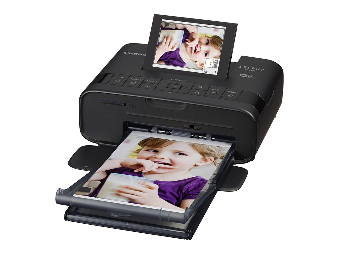 Canon SELPHY CP1300 mobiler Fotodrucker (Druck bis Postkartengrösse 10x15cm, WLAN, kabellos, Thermos