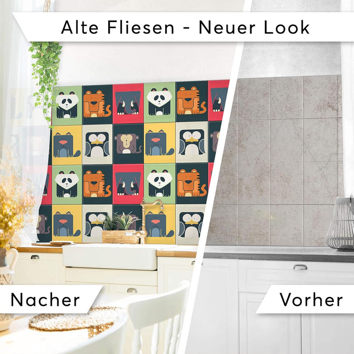 CREATISTO Mosaik-Fliesen Fliesensticker Fliesenfolie - Aufkleber Folie für Fliesen I Klebefliesen De