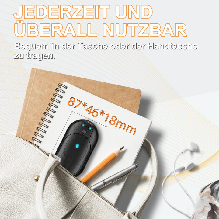 Lepwings Handwärmer Elektrisch, 2er 3000mAh Taschenwärmer Wiederverwendbar mit 3 Modi, 20 Stunden La