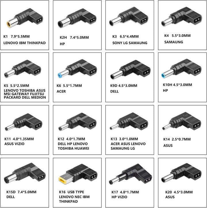 TAIFU Laptop KFZ ladegerät 12V-24V Universal Netzteil 100W 90W 65W für Notebook HP Acer ASUS Sony To