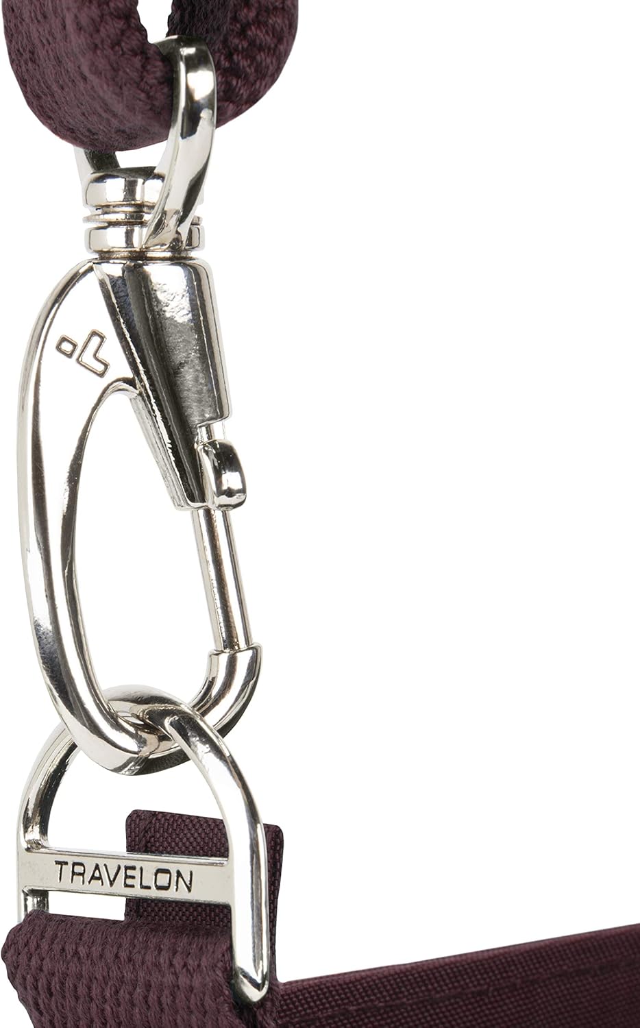 Travelon Unisex Essentials Anti-Diebstahl aufgesetzte Tasche Crossbody-Tasche, Dunkles Bordeauxrot