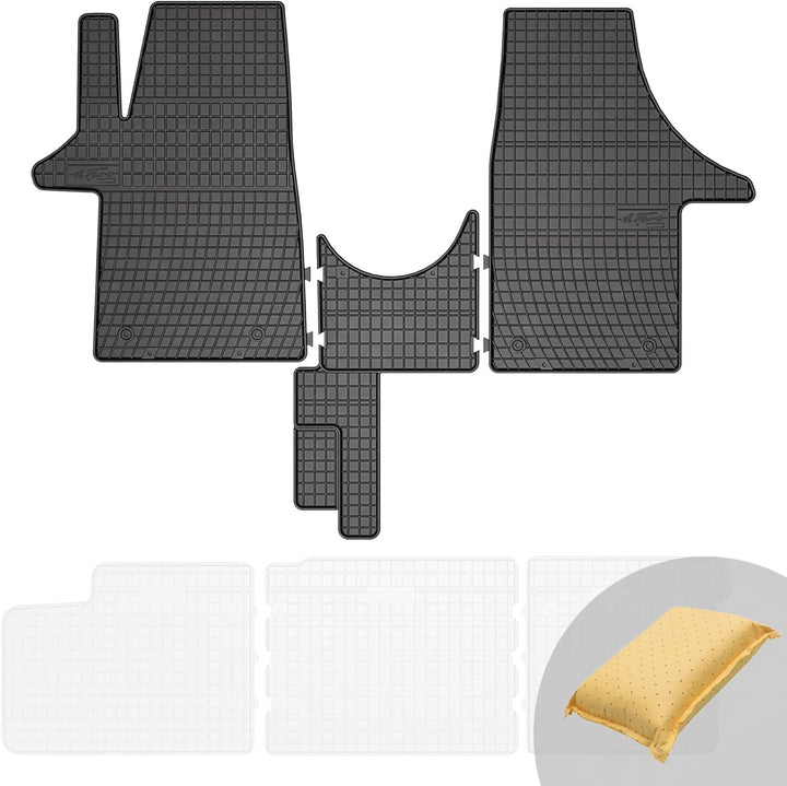FROGUM EL Toro Gummimatten Ganzjähriges-Set von Autofussmatte Auto Fussmatten für Volkswagen Transpo