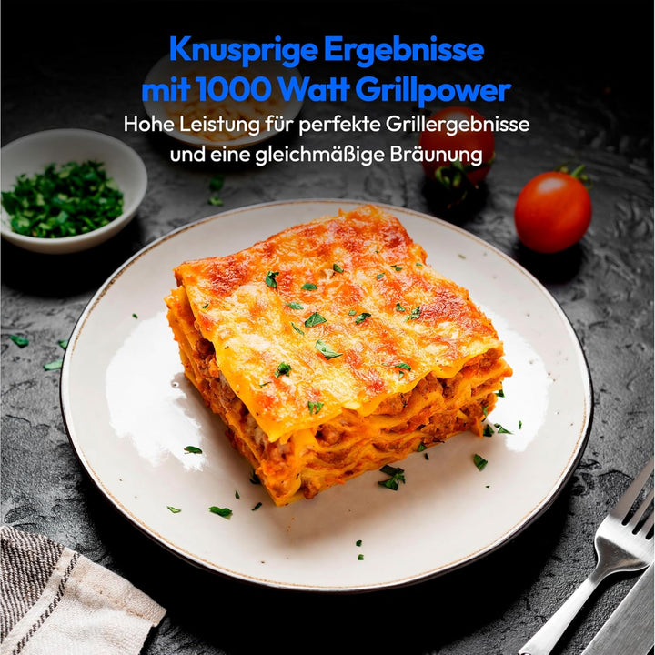 MEDION Mikrowelle mit Grill und Heissluft (23 Liter, 900 Watt, 1000 Watt Grill, 1680 Watt Heissluftf