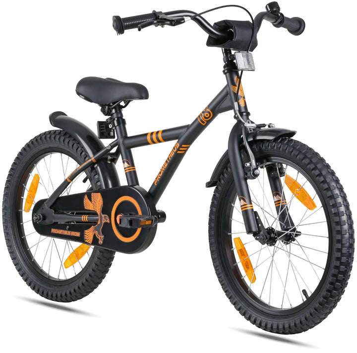 PROMETHEUS BICYCLES Kinderfahrrad 18 Zoll Jungen ab 6 Jahre - Kinder Fahrrad 18 Zoll Junge Mädchen F