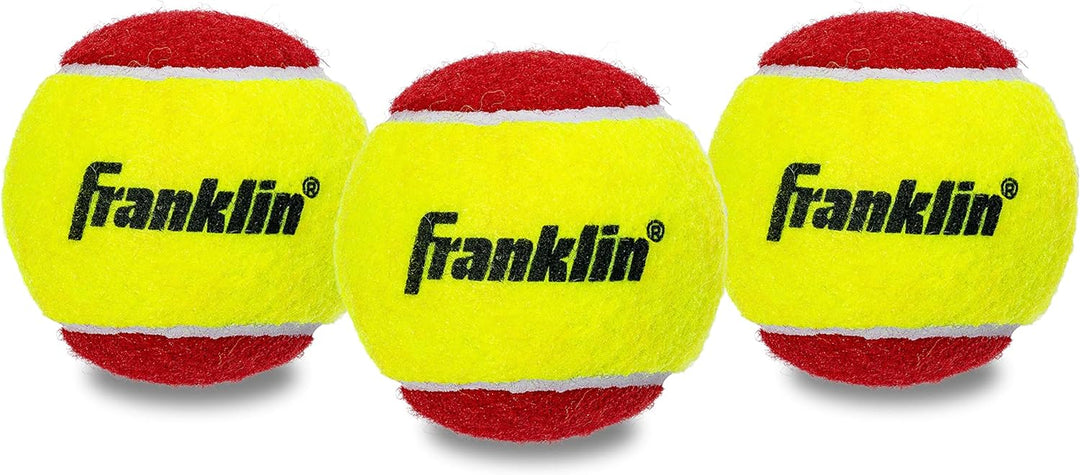Franklin Sports Drucklose Tennisbälle, offizielle Grösse, Niederdruck-Tennisbälle, ideal für Trainin