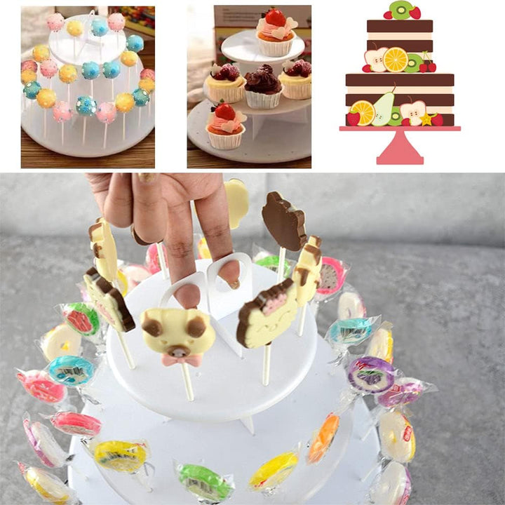 3 Etagere Cake Pop Ständer, Muffinständer für Hochzeit, Geburtstag, Baby Party und Kaffeetafel - Acr