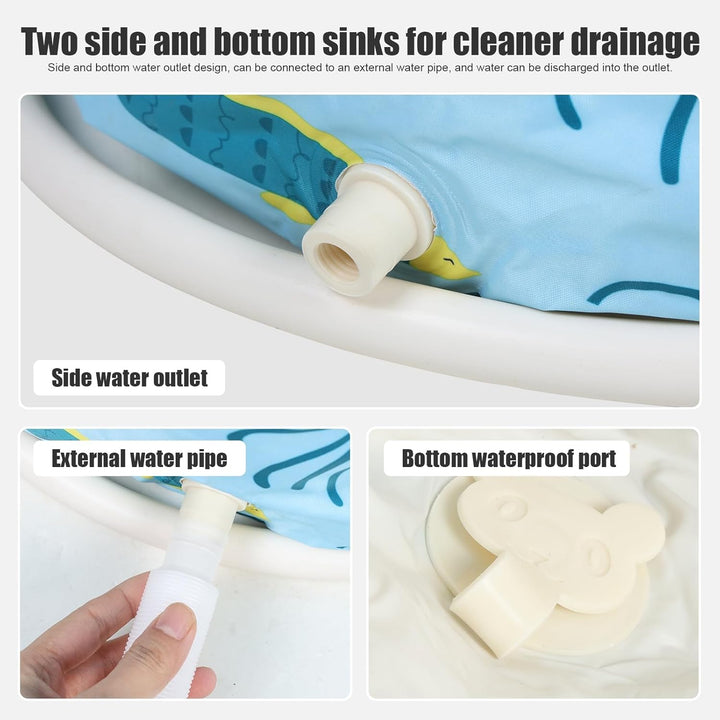 109,2 cm tragbare Badewanne, faltbare Badewanne für Erwachsene, tragbare Badewanne für Duschkabine,