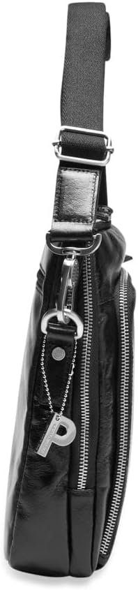 Picard Herren Schultertasche BUDDY aus Wasserbüffelleder Klein | mit Reissverschluss | Schultertasch