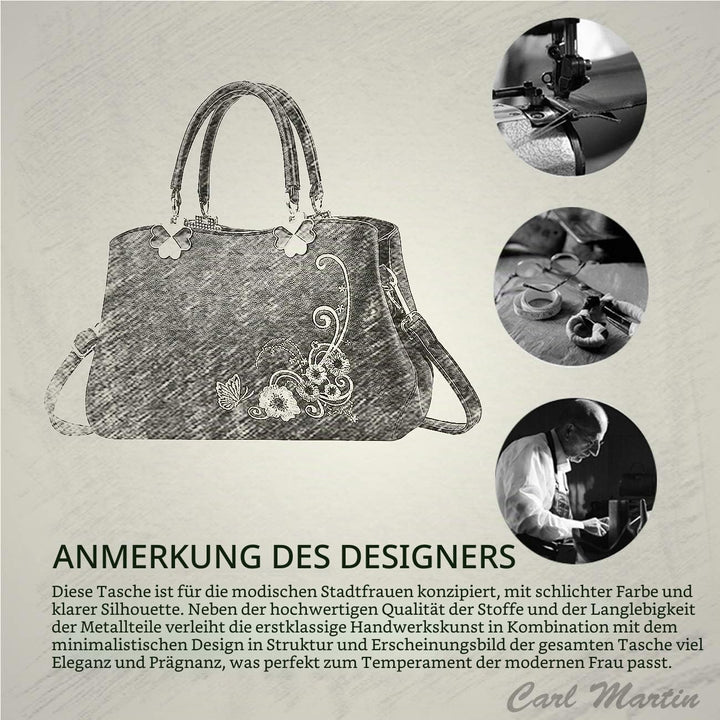 NICOLE&amp;DORIS Handtaschen Damen Mode Schultertasche Geldbörse Retro Umhängetasche Frau Tote Stickerei