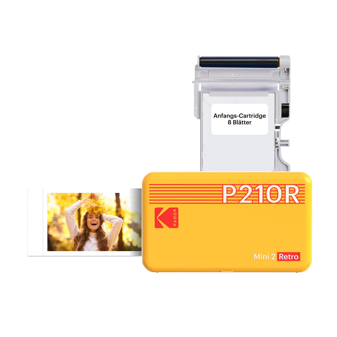 Kodak Mini 2 Fotodrucker für Smartphones, Format 54 x 86 mm, kabellos, tragbar und kompatibel mit iO