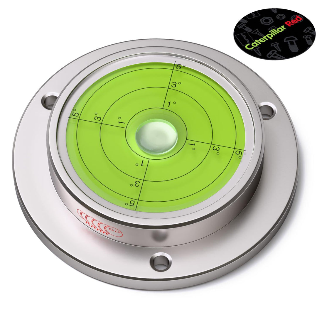 Dosenlibelle 100mm -Geflanschte Grosse Metall-Wasserwaage mit Luftblase, 100mm Durchmesser, Gradanga