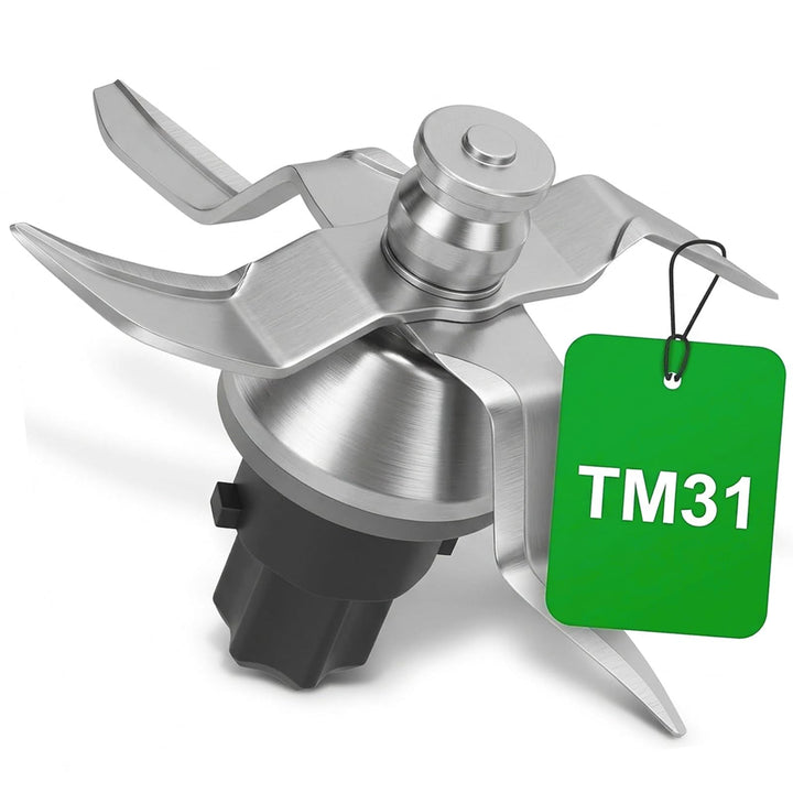 TM31 Messer kompatibel mit Thermomix Messer TM31 Ersatz aus Edelstahl mit Dichtungsring, Zubehör für