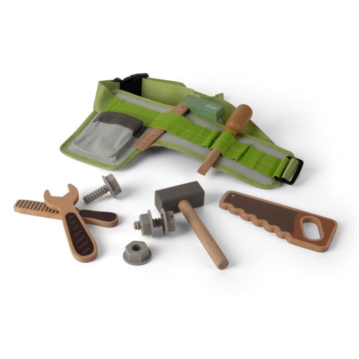 WerkzeuGGürtel Holz Geschenkbox 11 Teile