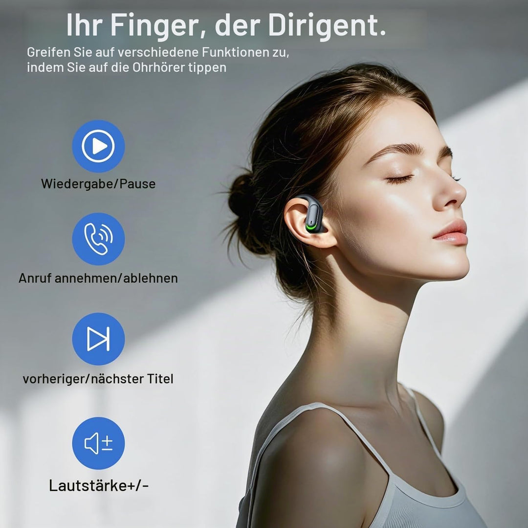 Bluetooth Kopfhörer Sport, 2026 Sport Ohrhörer für Arbeit &amp; Fitness, 60h Spielzeit Kopfhörer Kabello
