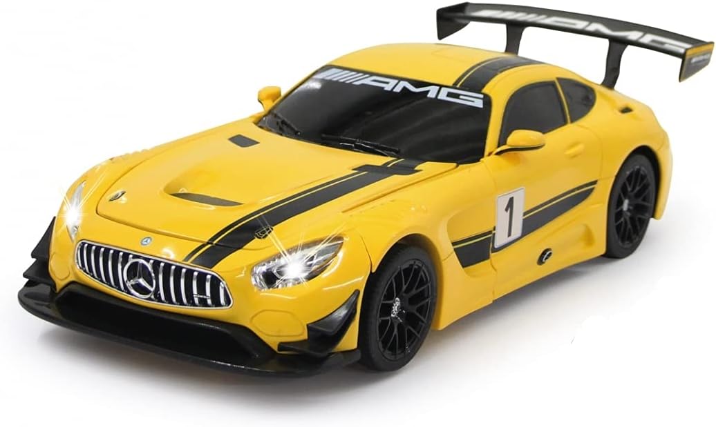 JAMARA 410029 - Mercedes AMG GT3 1:14 transformable 2,4GHz gelb - RC Transformation zum Roboter auf