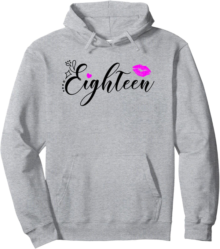 Süsses und schönes 18 Jahre Geburtstag Mädchen Eighteen 18er Pullover Hoodie