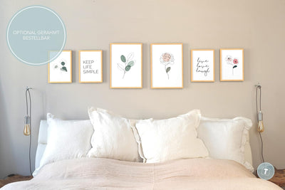 Papierschmiede® Mood Poster Set Little Green, Bilder Wohnzimmer Deko Schlafzimmer, 2x DIN A3 und 4x