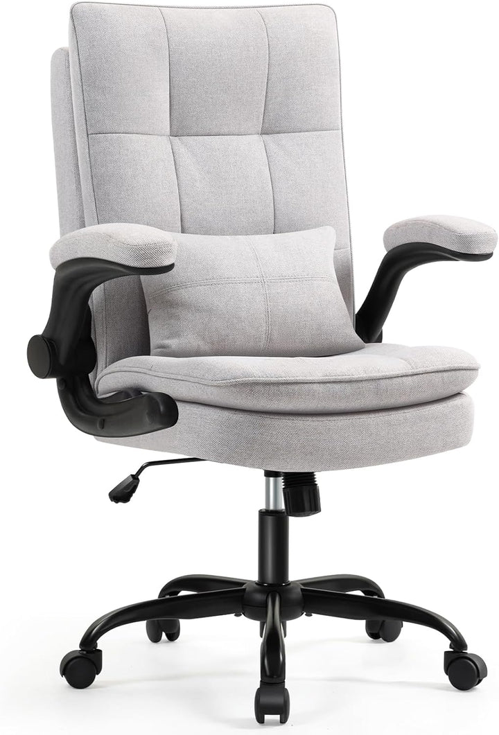 Asukale Bürostuhl Ergonomisch [TESTSIEGER] Schreibtischstuhl | Atmungsaktiver Stoff & Hohe Rückenleh