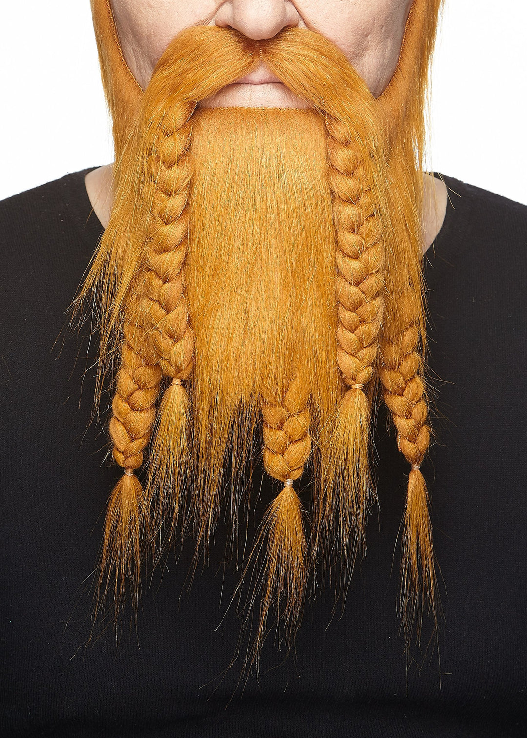Mustaches Selbstklebender Viking Dward Falscher Bart, Neuheit, Falsche Gesichtsbehaarung, Kostümzube