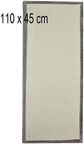 nanook Kratzbrett Sisal Kratzmatte mit Plüsch - extragrosse Kratzfläche 110 x 45 - Robustes Teppich