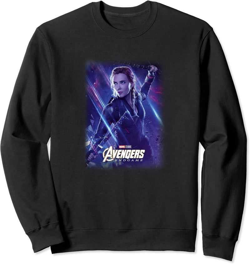 Marvel Avengers Endgame Black Widow Movie Poster Sweatshirt