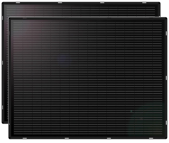 revolt Balkonkraftwerk: 2er-Set ultradünne &amp; superleichte monokristalline Solarmodule, 2X 215W (Balk