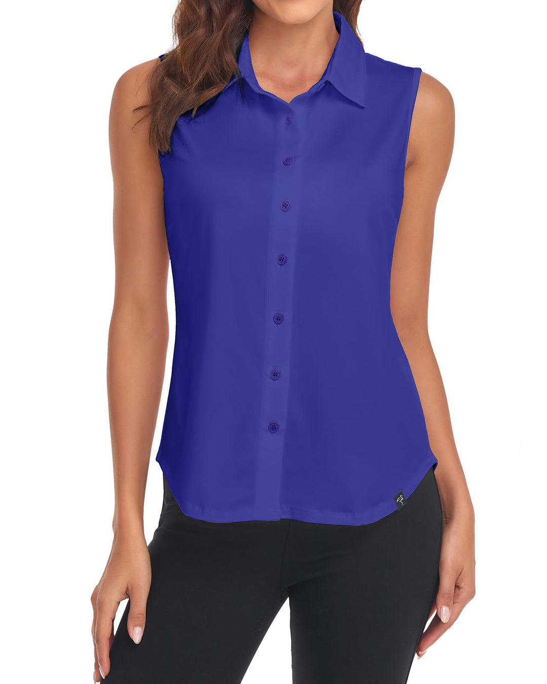 Soneven Bluse Damen Elegant Sport Tank Top mit Kragen Damen Ärmellos Poloshirt Golf Polo Sommer Ober