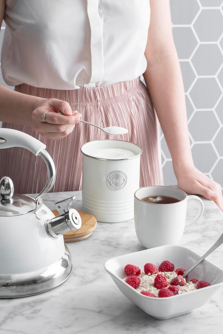 TYPHOON OTTO Kollektion Zuckerdose luftdicht, Pastellcreme Dose für Kaffee, 1 Liter, Vorratsbehälter