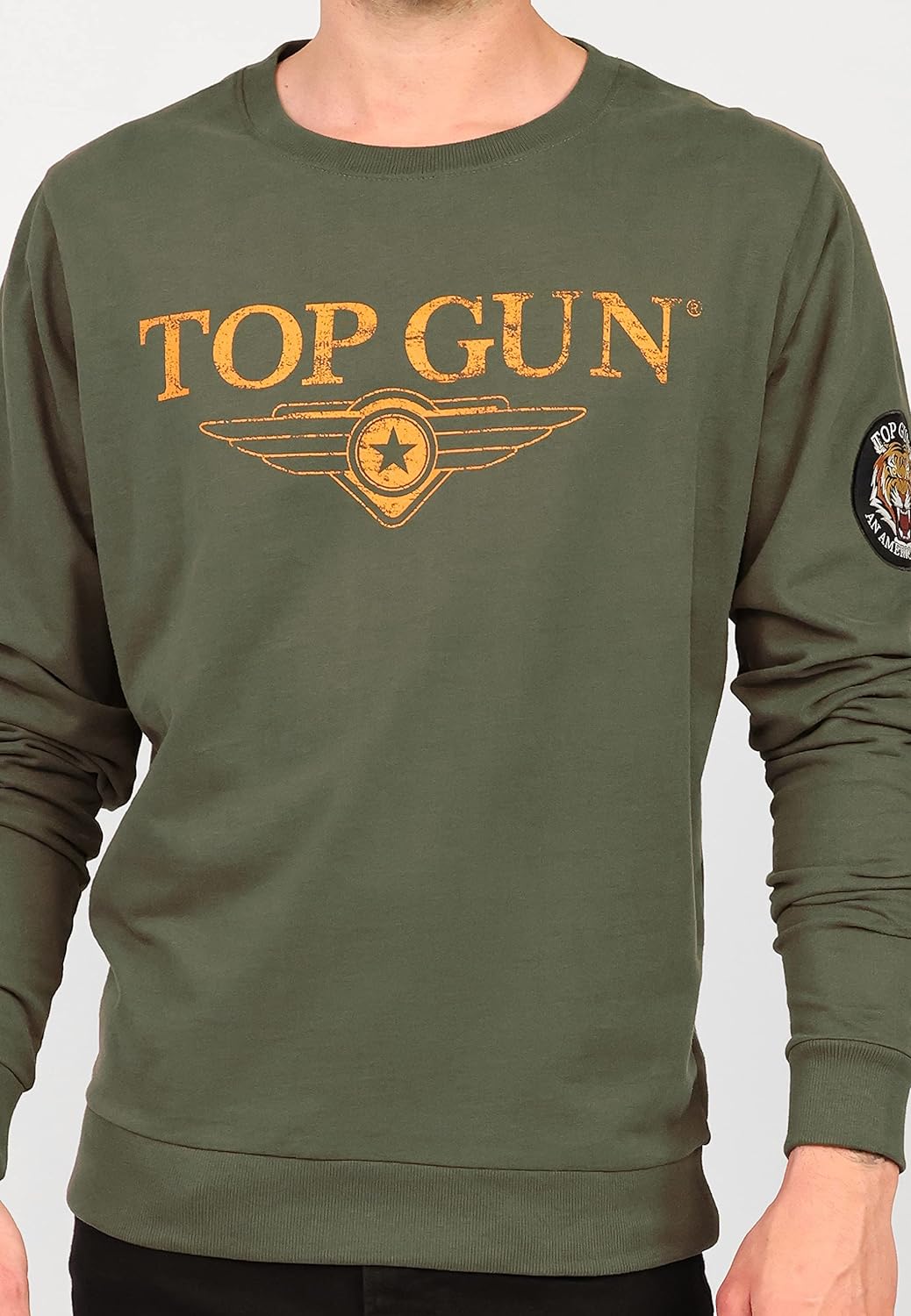 Top Gun Herren Sweater Tg20213005 Olive,3XL