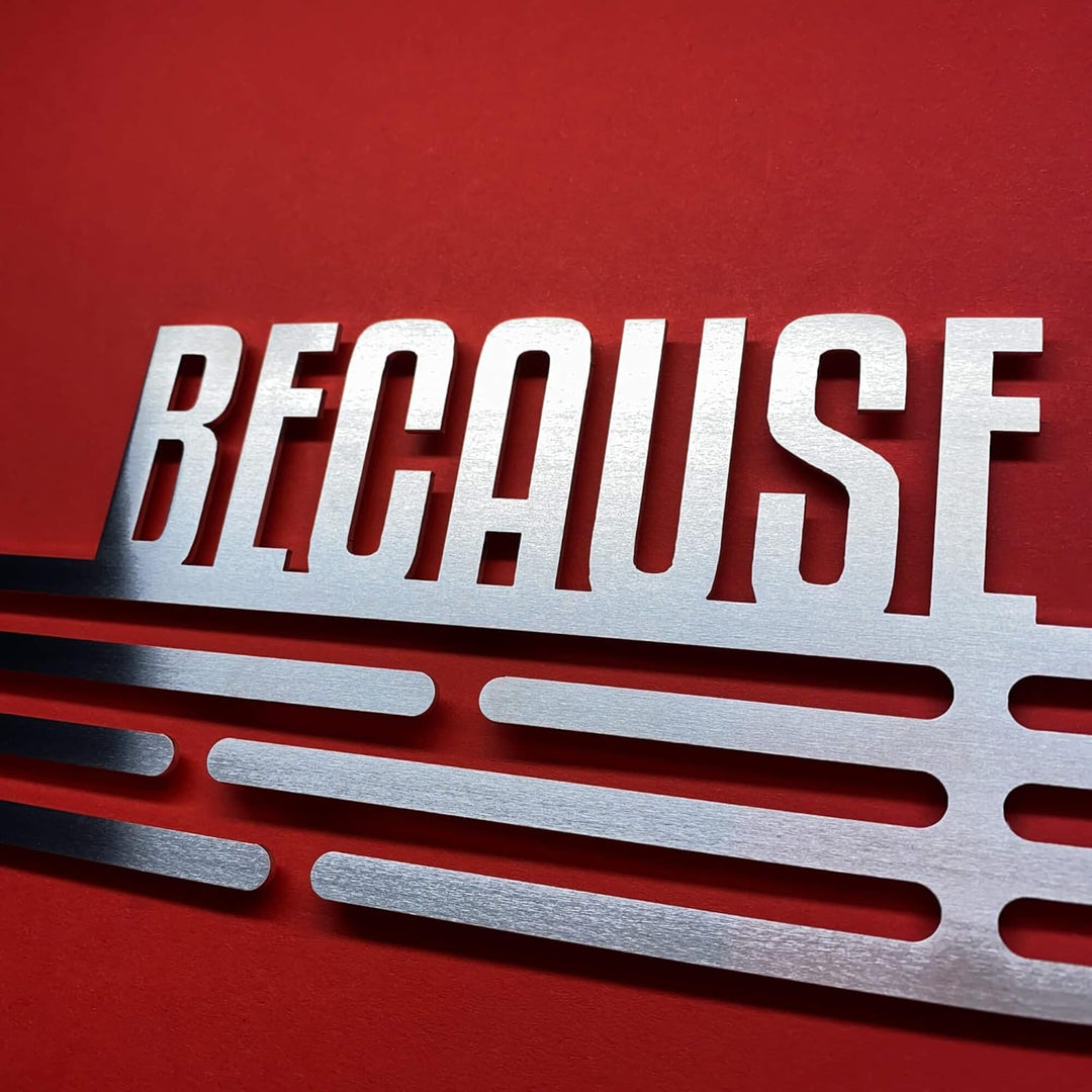 United Medals Because I CAN Medaillenhalter Stahl | Medaillen Aufhänger | Medal Hanger Holder Displa