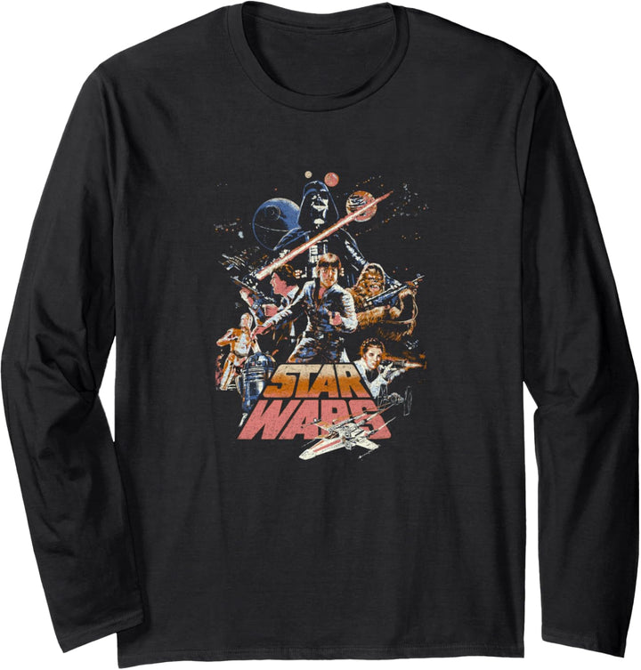Star Wars Stand And Fight Vintage Poster Langarmshirt