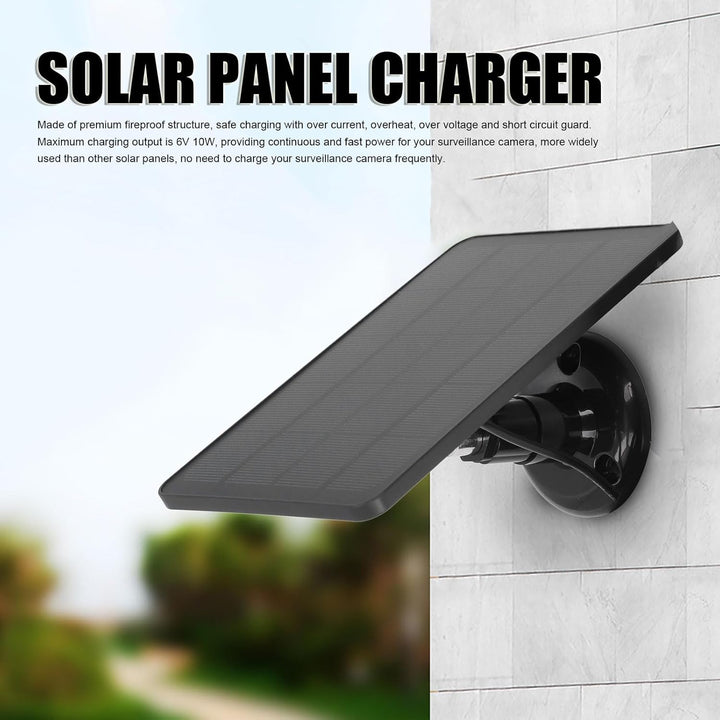 Solarpanel für Ring-Kamera, Kamera-Solarpanel-Ladegerät für Ring Stick Up Cam-Akku und Spotlight Cam